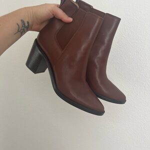 Pointed toe booties … worn once!